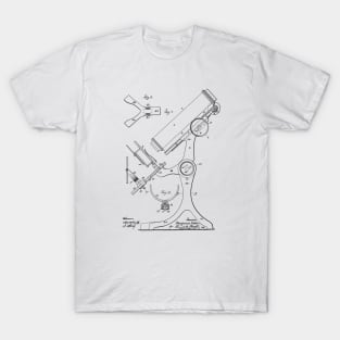 Microscope Vintage Patent Drawing T-Shirt